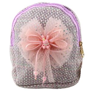 Gyerek hátizsák fonott masni nyuszi lila 21cm 2L – 22300 146213374 - Óvodai kellék