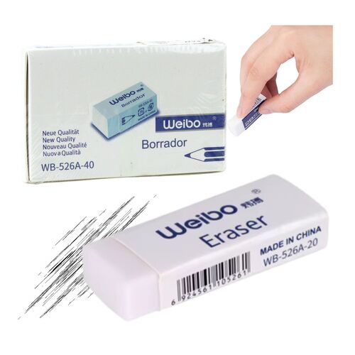 Fehér Iskolai Irodai Radír WB-526A-40 3,5 cm – 22412 146214153