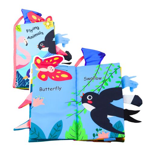 Puha szenzoros könyv Madarak Rustling Squeaker színes – 22845 146214355