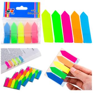 Öntapadós színes nyilak indexkártyák 45×12 mm – 21798 146214802 - Irodai papíráru