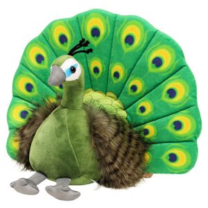 Plüss kabala plüss plüss játék Elegáns páva zöld 30cm – 22378