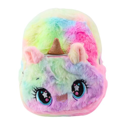 Gyerek hátizsák plüss unikornis szivárvány színű 20cm 3L 21772 146217202