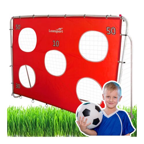 Foci Edzőkapu Célszőnnyel Piros 213x152x75cm- 26656 146217277