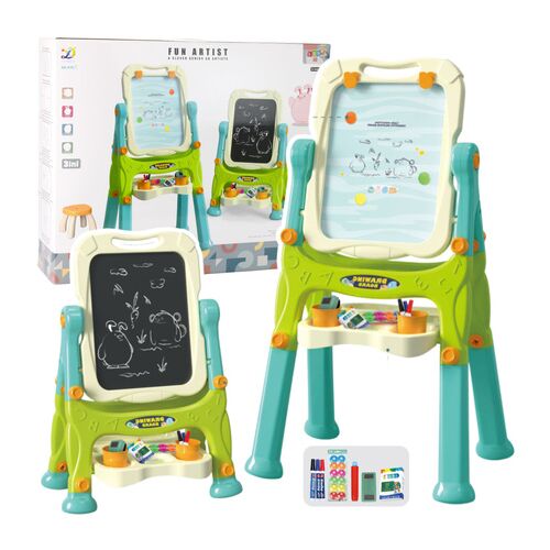 Kétoldalas oktatótábla képkeretekhez és kiegészítőkhöz, zöld, 3 az 1-ben- 25145 146217414