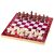 3 az 1-ben fa játékkészlet sakk backgammon dáma összecsukható tábla 24x24cm- 22461 146217437