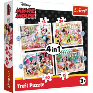 Kirakó – 4 az 1-ben (12, 15, 20, 24) – Minnie barátaival / Disney Minnie 34355- 26505 146217472 - Puzzle