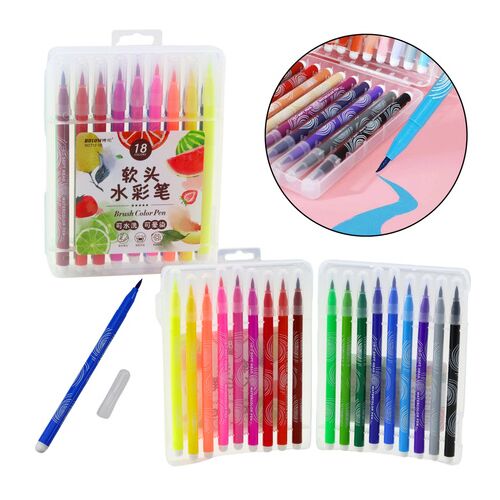 Akvarell markerek szervezőben, színes 18 db-os készlet 21890 146217552