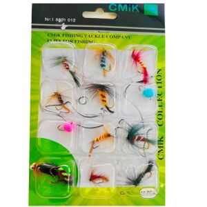 12 darabos műlégy szett horgászathoz (BBHR) 146217621 - Műlégy