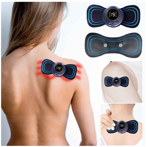 Mini masszírozó - intelligens öntapadós masszírozó készülék stressz és fájdalmak ellen 8 féle üzemmóddal (BBJH) (BBM) (BBV) 146218219