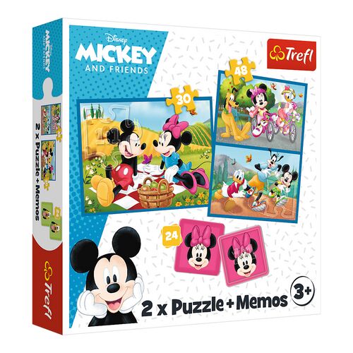 Puzzle 2 az 1-ben + emlékeztetők – Ismerje meg a Disney Trefl 93344 hőseit 26778 146218495