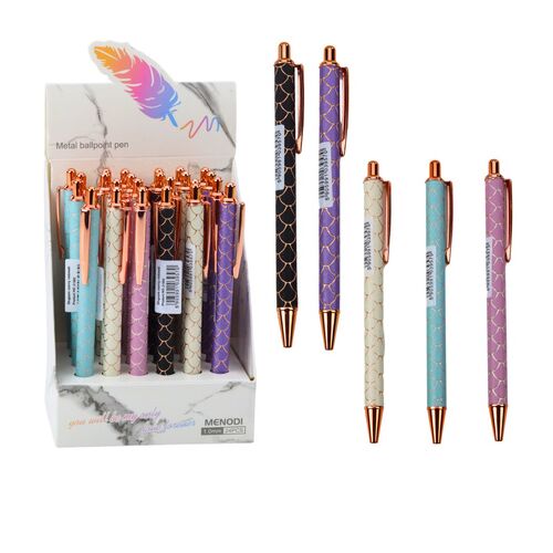 Fém golyóstoll automata skála effekt kék tinta 1.0mm – 21562