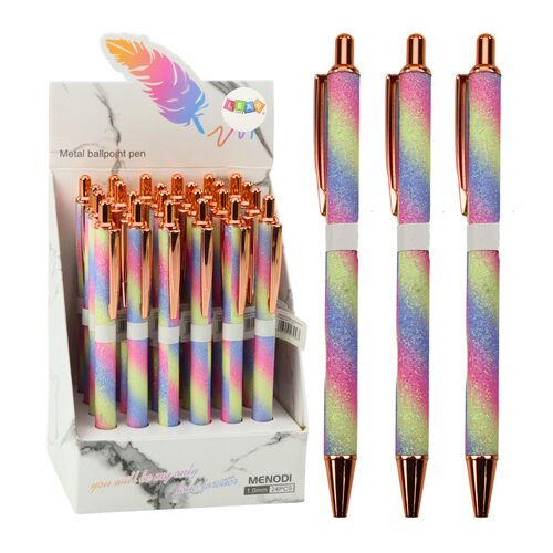 Fém golyóstoll automata csillogó kék tinta 1.0mm – 21561 146218864