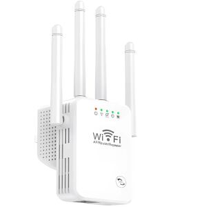 Vezeték nélküli jelerősítő – 4 antennás WIFI hatótávolság-bővítő 300 Mbps sebességgel, fejlett biztonsági funkciókkal (BBV) 146219049 - Jelerősítő