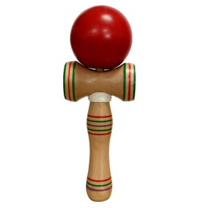 Kendama játék, fa, piros golyó, 20 x 7 x 6 cm 146220951 - Szabadtéri ügyességi játék