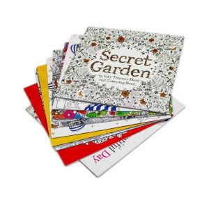 Carte de colorat antistres, pentru copii si adulti, 24,5x24,5x0,2 cm