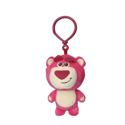 Disney Toy Story Lotso plüss táskadísz, rózsaszín medve kulcstartó - Plüssjáték