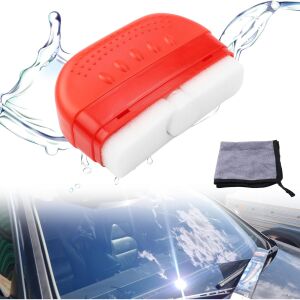 Autószivacs ablakok olajfóliájának eltávolítására, ergonomikus kialakítás, hatékony tisztítás karcolások nélkül, szélvédőre, tükrökre és oldalablakokra