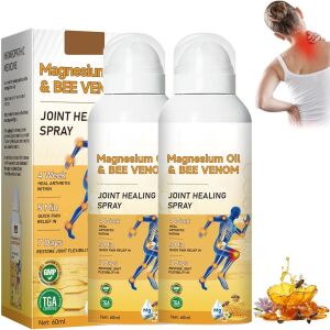 Ízületi spray magnéziumolajjal és méhméreggel, 2 x 60 ml, hátra, térdre, nyakra, vállakra és kezekre