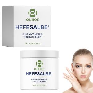 Tápláló krém élesztővel, aloe verával és ginkgo bilobával, intenzív hidratálás száraz és érzékeny bőrre, regenerálás és simítás, 100g