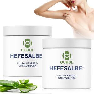 Tápláló krém élesztővel, aloe verával és ginkgo bilobával, intenzív hidratálás száraz és érzékeny bőrre, regenerálás és simítás, 2 db-os krémkészlet 100 g