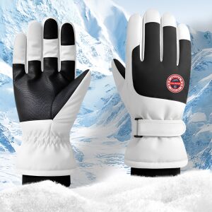 Síkesztyűk - Vízálló, polár béléssel és érintőképernyővel kompatibilis - Állítható mandzsetta CuffSold kerékpáros kesztyűk, csúszásgátló téli kesztyűk 146223450 - Munkavédelmi kesztyű