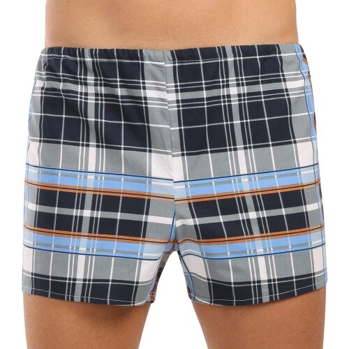 Klasszikus férfi bő szárú boxeralsók Foltýn többszínű kockás nagyméretű (KN85) 4XL 146224192