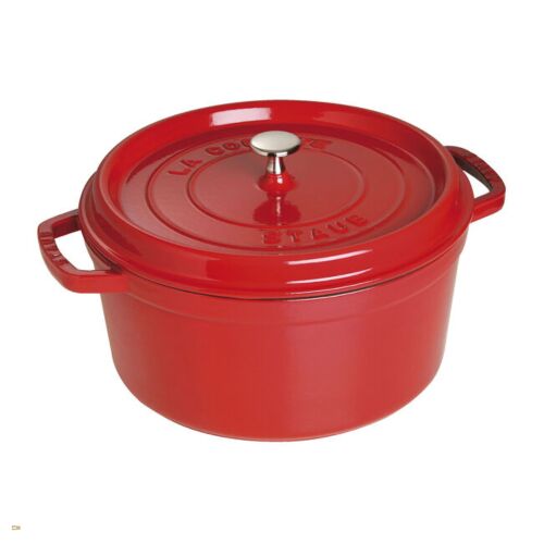 Staub La Cocotte Öntöttvas kerek Főzőedény Ø 28cm 6,7L - Cseresznyepiros 146224843