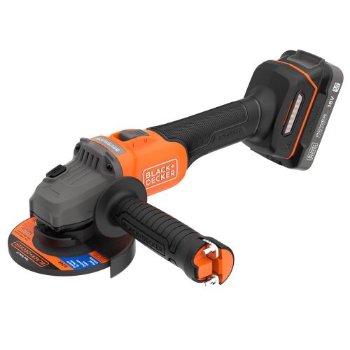 Black & Decker BCG6L8D2S-QW Akkus Sarokcsiszoló Flex Ø115mm (Akku és töltővel)