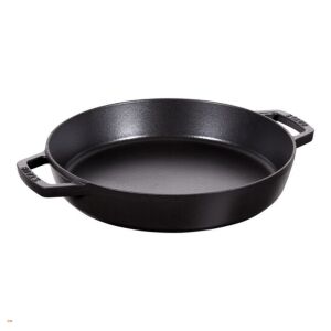Staub Cocotte 405110730 Öntöttvas kerek Serpenyő 2 kezes 34cm - Fekete
