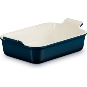 Le Creuset Heritage Kerámia téglalap alakú sütőedény 26 cm - Fekete 146225307 - Le Creuset