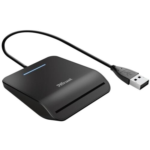 Trust Primo čitač pametnih kartica za unutarnju upotrebu, USB CardBus+USB 2.0, crni 146226293