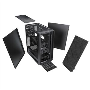 Fractal Design Meshify C Schwarz, einfarbig 146226312 - Computergehäuse