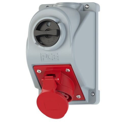 Fix aljzat ""Combo-Pol" típusú kapcsolóval 16A 400V 3P+Z+N, kapcsoló 0-1 IP44 146226602 - Konnektor és dugalj
