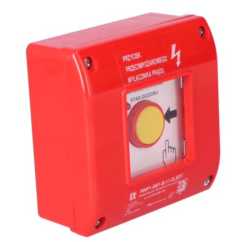 Tűzvédelmi (PPOŻ) áramkapcsoló PWP1-W01-B-11-2LED7\.