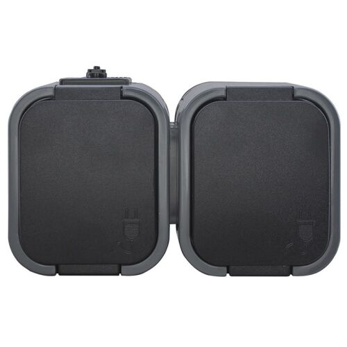 B2 KETTŐS CSATLAKOZÓ N/TZ/U IP54 SZÜRKE/FEKETE - E+9001582 146226858