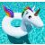 Kółko materac jednorożec unicorn dmuchany wakacje 90 cm do pływania basen 146227483