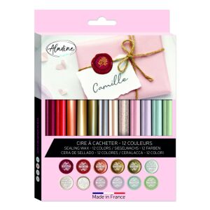 Pecsétviasz rúd Vegyes színek - Aladine Wax Stick (12 db) 146229668 - Nyomda