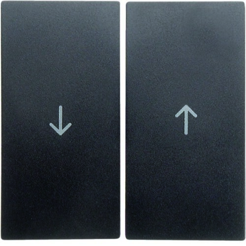 Billentyűk "nyíl" szimbólum nyomattal redőnykapcsolókhoz, matt antracit, B.Kwadrat/B.3/B.7