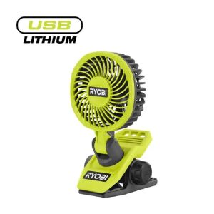 RYOBI 4V akkus csiptethető ventilátor, USB, SOLO RCF4-0