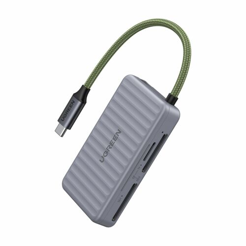 USB-C kártyaolvasó Ugreen CM868 2xSD 1xTF 170Mbps szürke (55886)