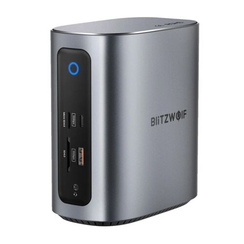 BlitzWolf BW-TH15 17 az 1-ben dokkolóállomás 2xHD+DP+4xC+3xUSB 3.0+USB 3.1+C 3.2+C PD+RJ45+micro SD+SD+3.5mm audio 146231983