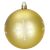 Matt arany karácsonyi gömbdísz hópehellyel