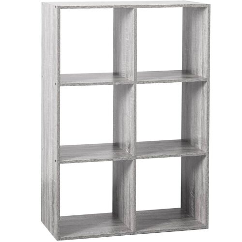 Polica 5Five Mix n'Modul so 6 priehradkami, drevotrieska, 68x32x101 cm, sivá 146233103