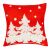 Set 4 fete de perna decorative, 40x40 cm, motive de Craciun, rosu alb 146233164