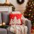 Set 4 fete de perna decorative, 40x40 cm, motive de Craciun, rosu alb 146233164