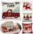 Set of 4 decorative cushion covers, 40x40 cm, Christmas motifs, red and white 146233176