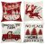 Set of 4 decorative cushion covers, 40x40 cm, Christmas motifs, red and white 146233176
