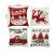 Set of 4 decorative cushion covers, 40x40 cm, Christmas motifs, red and white 146233176