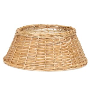 Braided Christmas tree holder protector, 58x24 cm, light brown 146233179 - Christmas tree stand