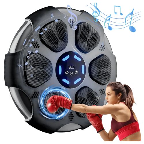 Tablă interactivă de antrenament de box pentru montare pe perete, cu conexiune Bluetooth și funcție muzicală 146234912